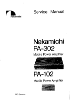 Nakamichi PA-102-Service-Manual
